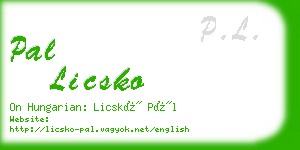 pal licsko business card